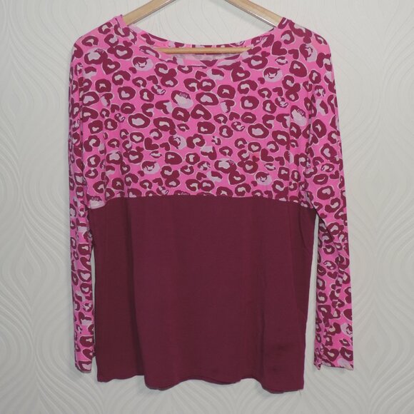 LILLY PULITZER LUXLETIC Top & Leggings Set sz M/L Pink & Wine - Picture 2 of 16